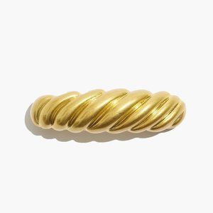 [NWT] Madewell Puffed Barrette in Gold